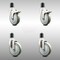 Service Caster 5 Inch 316SS Gray Poly Swivel 1-3/4 Inch Expanding Stem Caster Lock Brake, 2PK SCC-SS316TTLEX20S514-PPUB-2-S-2-134 - alternate 1